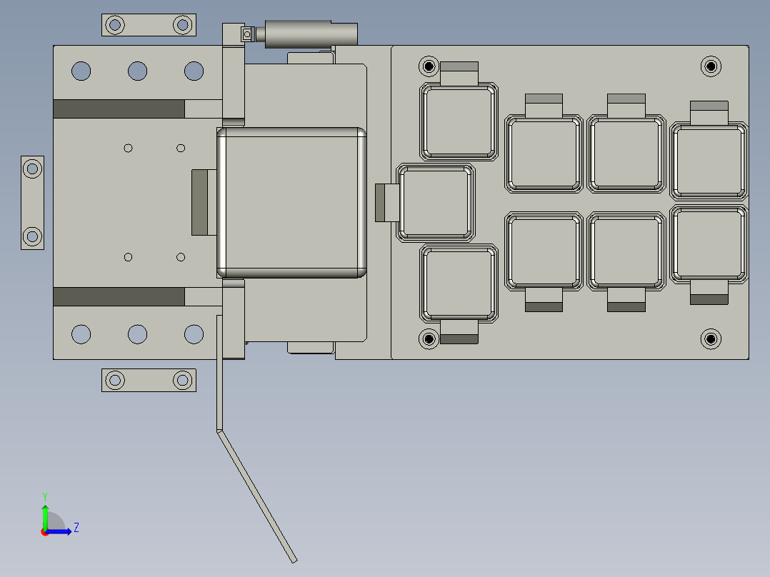 401锁螺丝模组-dtk左视图