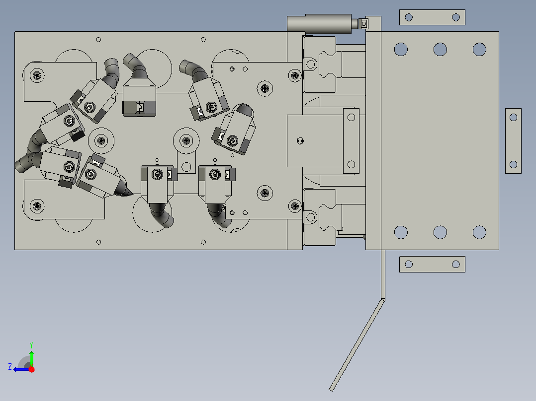 401锁螺丝模组-dtk右视图
