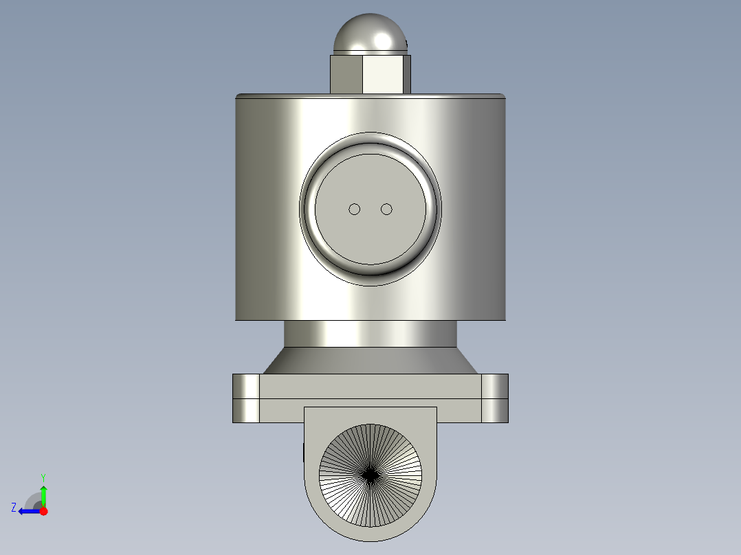 P127-电磁阀2W-160-15DC24V右视图