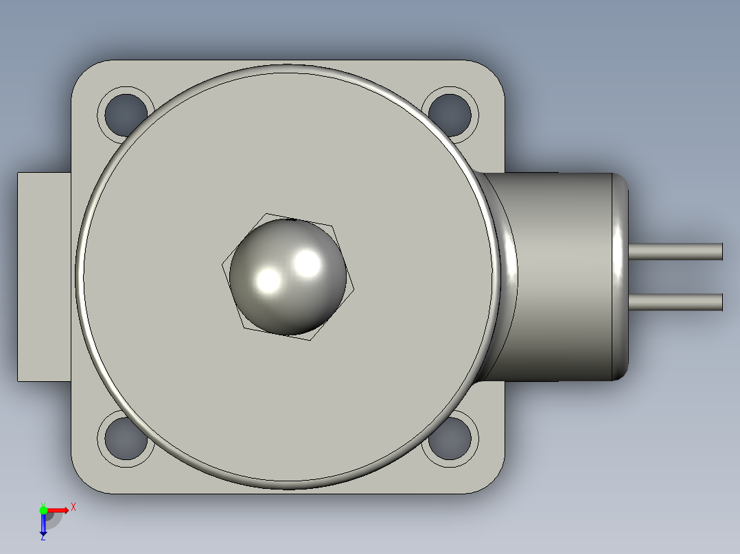 P127-电磁阀2W-160-15DC24V俯视图