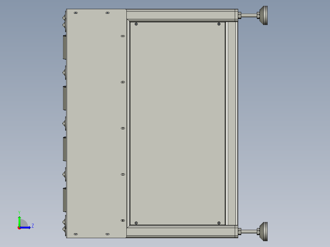 物流快递包裹分拣设备左视图