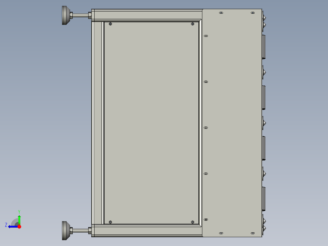物流快递包裹分拣设备右视图