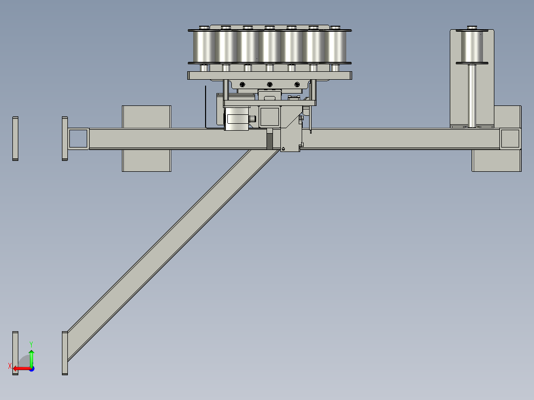 储料系统后视图