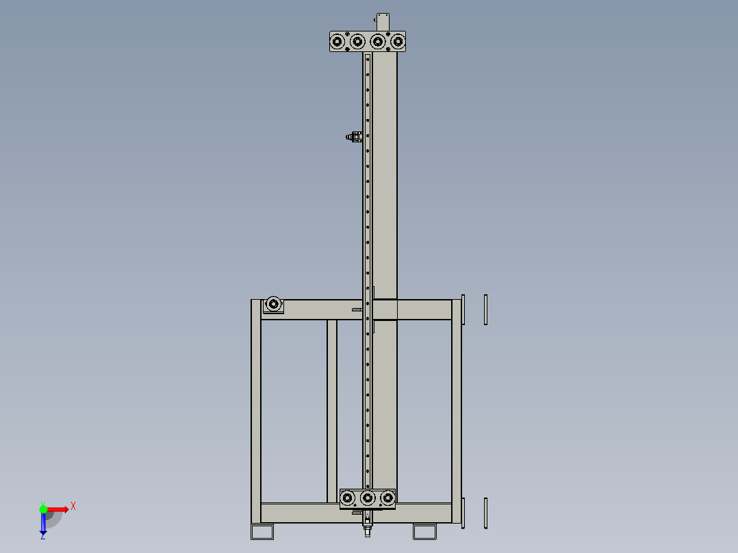储料系统俯视图