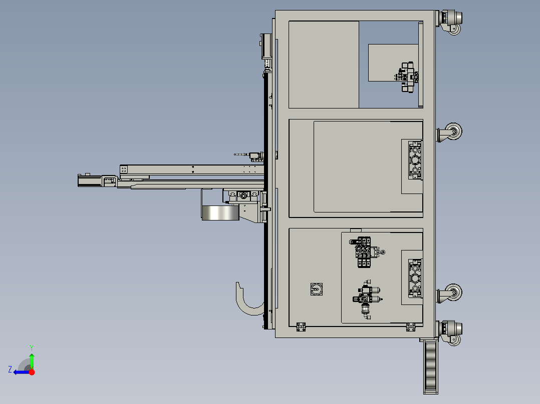 OPP上下料机右视图