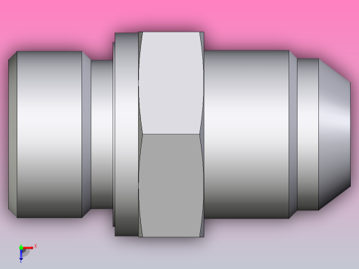 EO硬管接头公螺柱连接器10M22F82EDMXS俯视缩略图