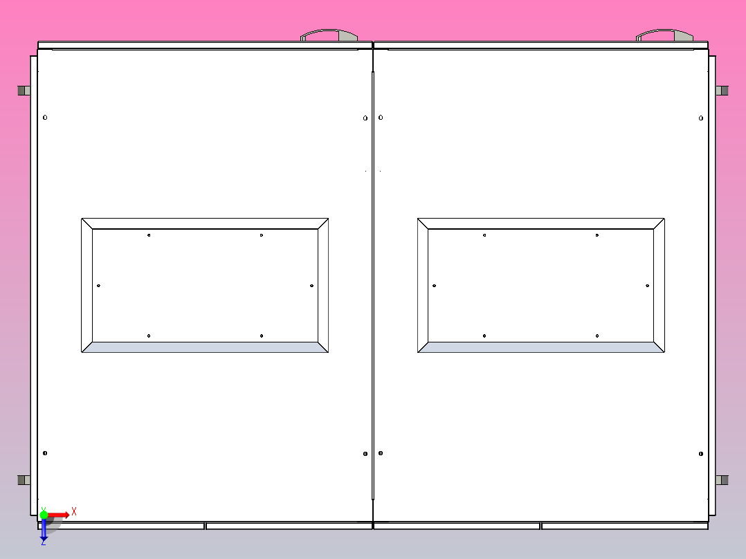 中央空调主机俯视图