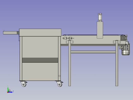 休闲食品油炸流水线左视缩略图