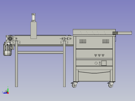 休闲食品油炸流水线右视缩略图