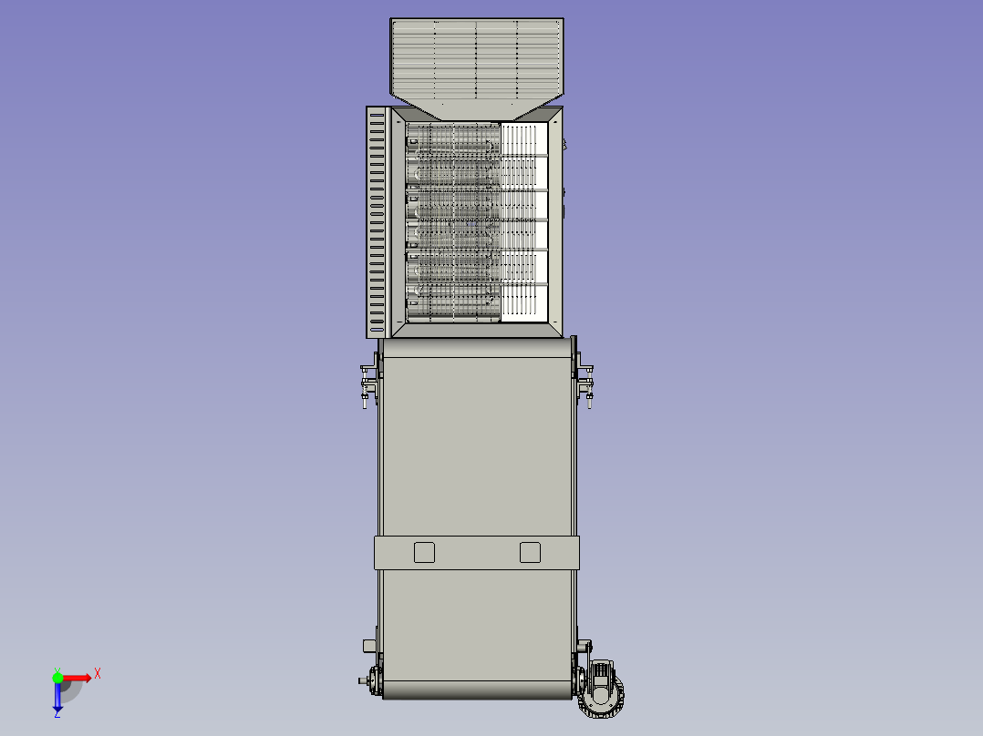 休闲食品油炸流水线俯视图