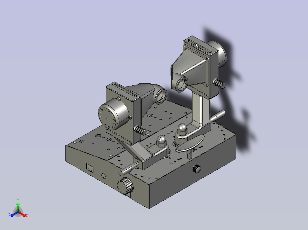 数字式同视机的斜视自主检测方法及系统正等轴测图