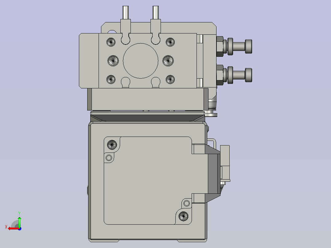 下套筒机械手后视图