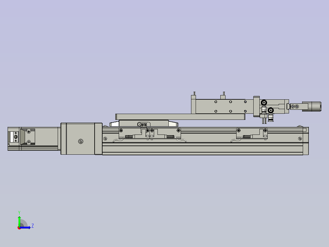 下套筒机械手左视图