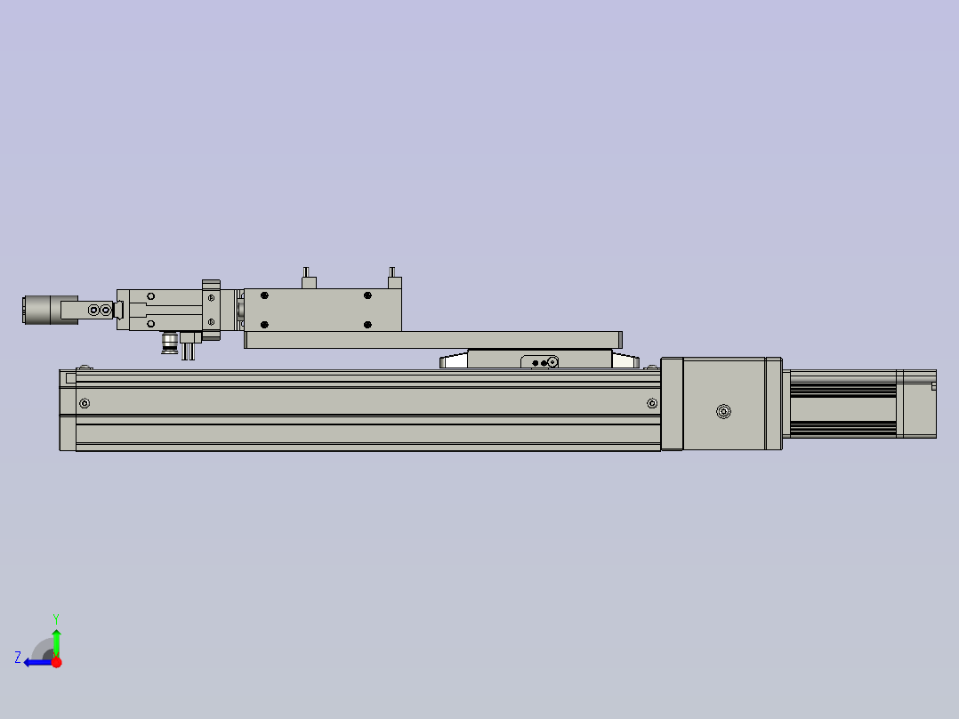 下套筒机械手右视图