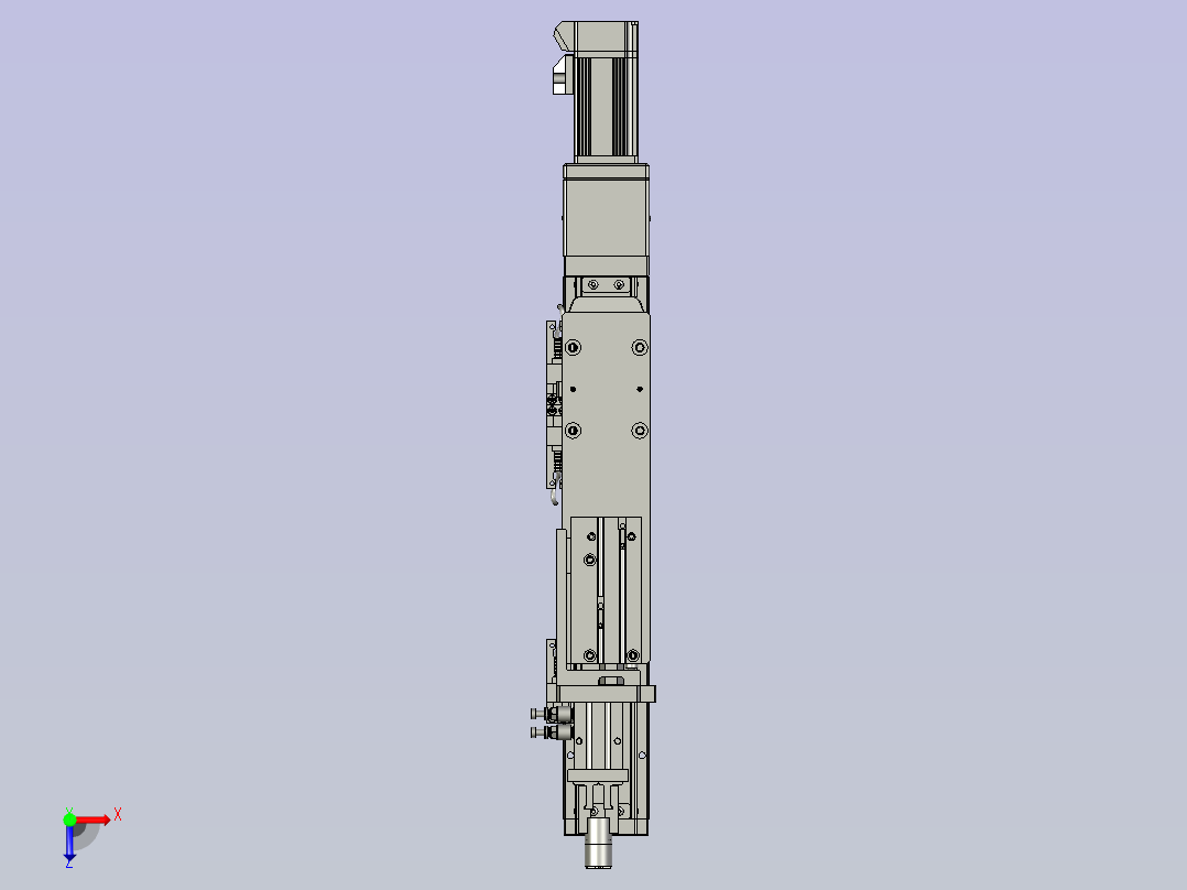 下套筒机械手俯视图