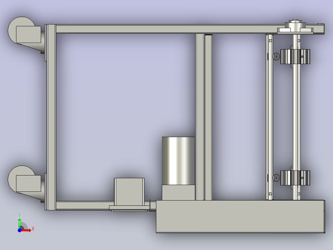 YZ-2-SJ(收料架装配体)前视图