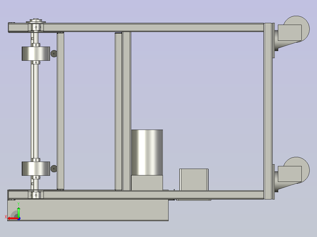 YZ-2-SJ(收料架装配体)后视图