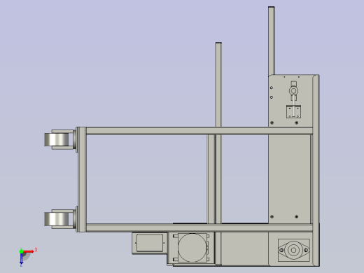 YZ-2-SJ(收料架装配体)俯视缩略图