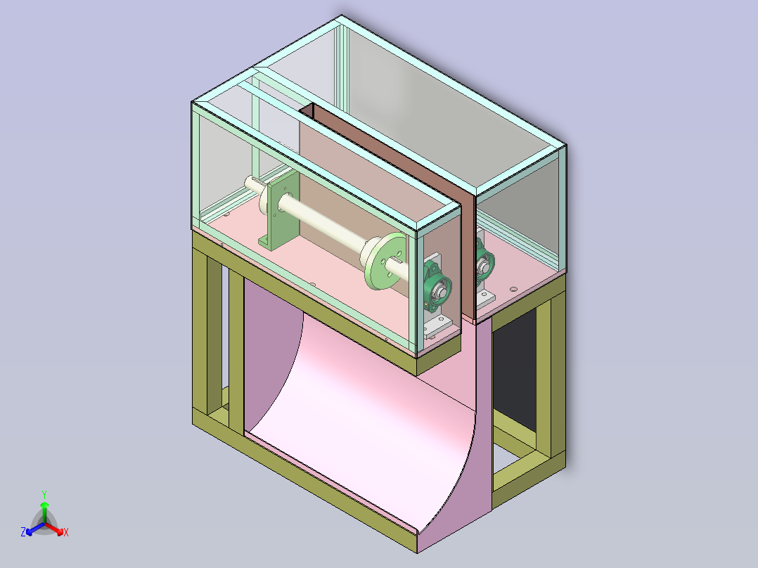 滚刀式裁切机主视图