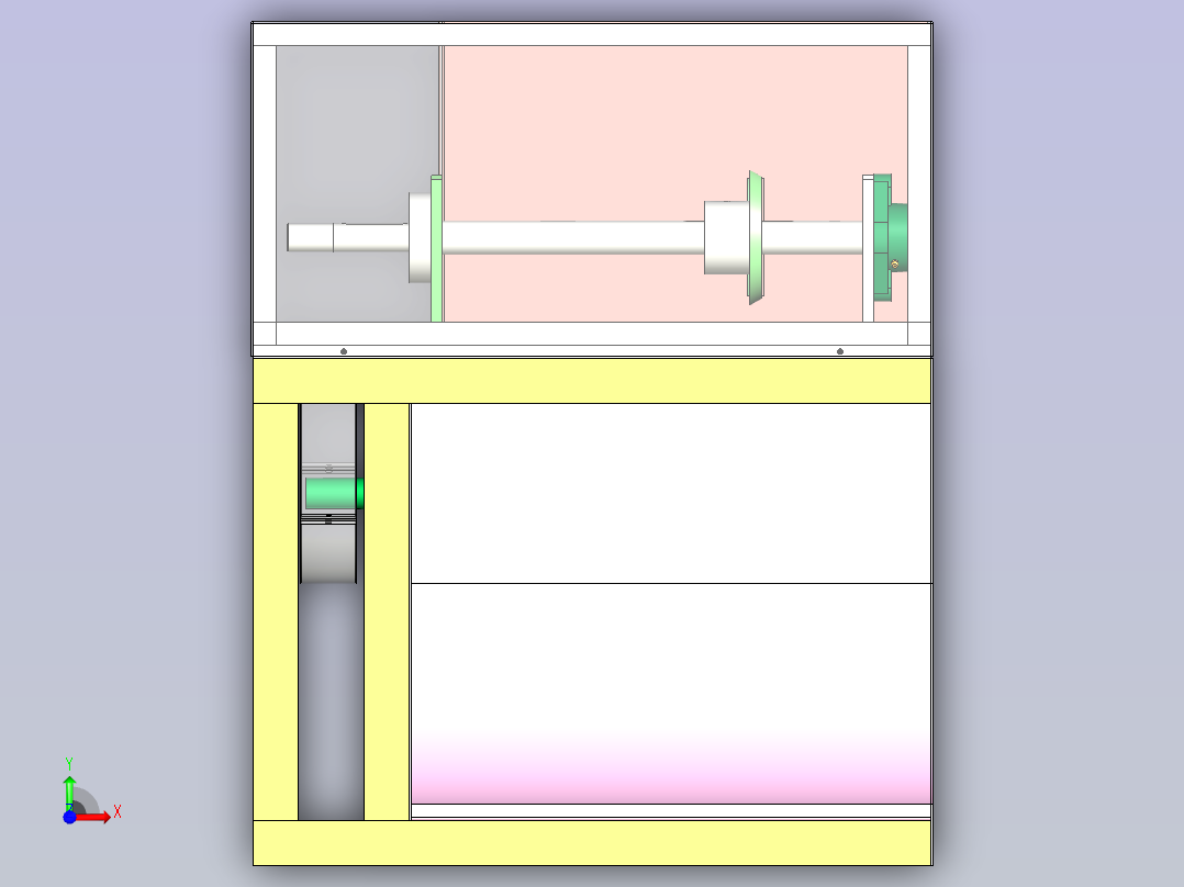 滚刀式裁切机前视图