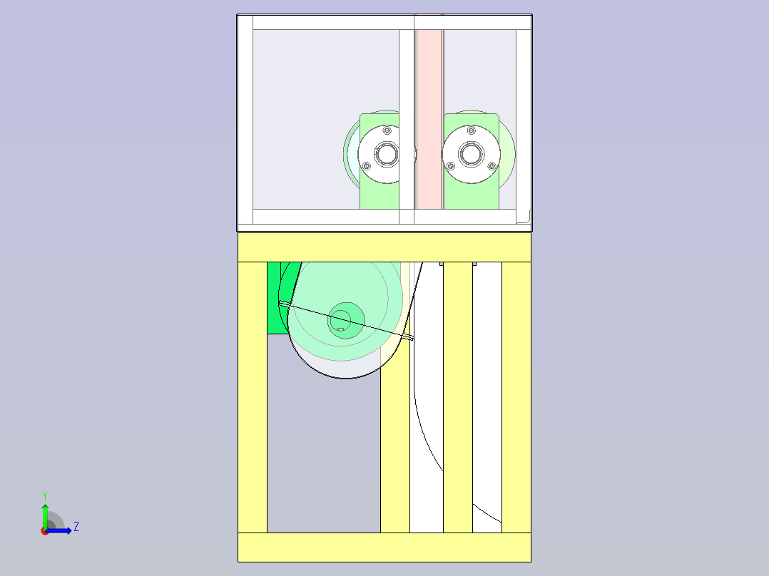 滚刀式裁切机左视图