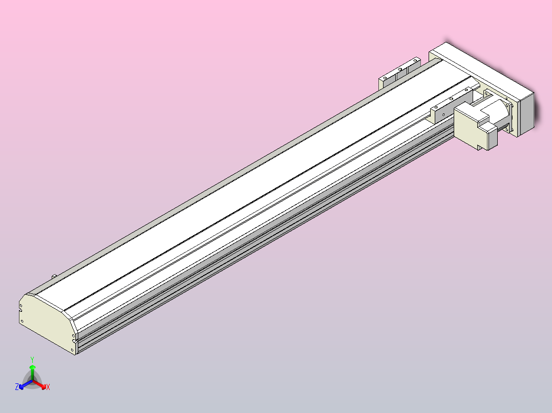 MTH13标准螺杆滑台[MTH13-L#-800-BR-P20-C3]主视图