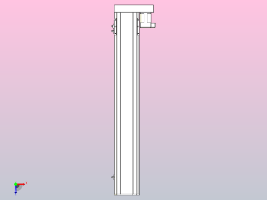 MTH13标准螺杆滑台[MTH13-L#-800-BR-P20-C3]俯视缩略图