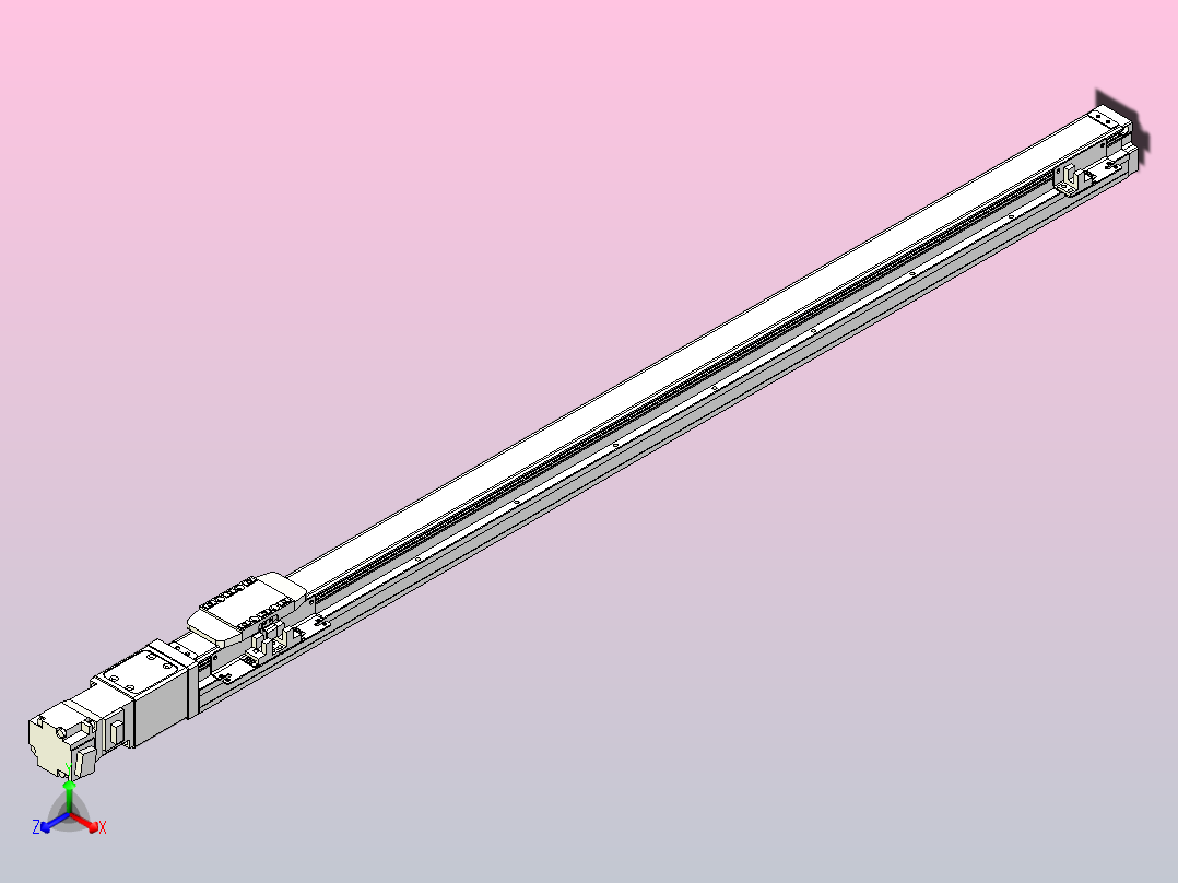 滚珠丝杠直线轴内置导轨TPA-GCR-40-1210C-L800-M-M10-N3主视图