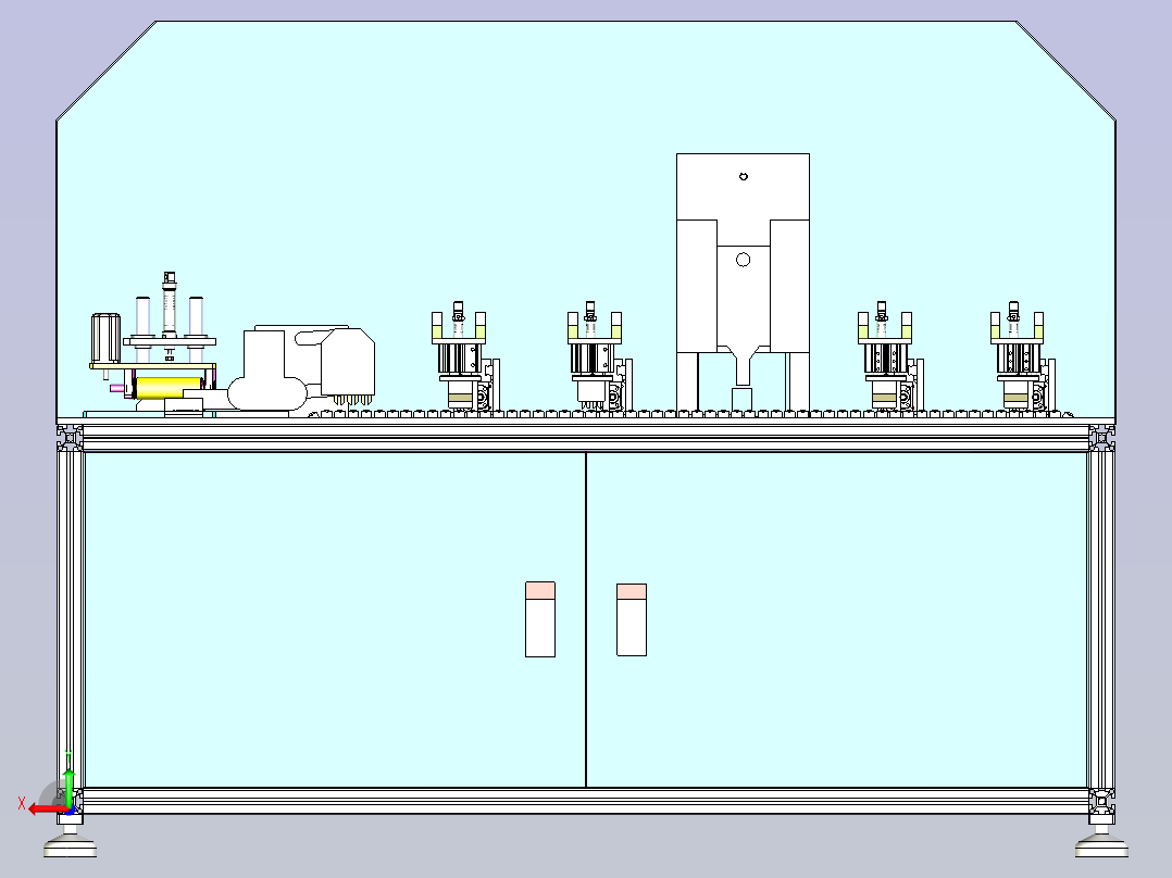 开关电线头剥线机后视图