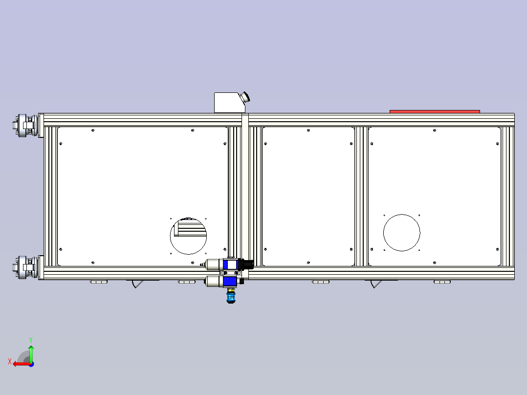 9603传动系统测试仪后视图