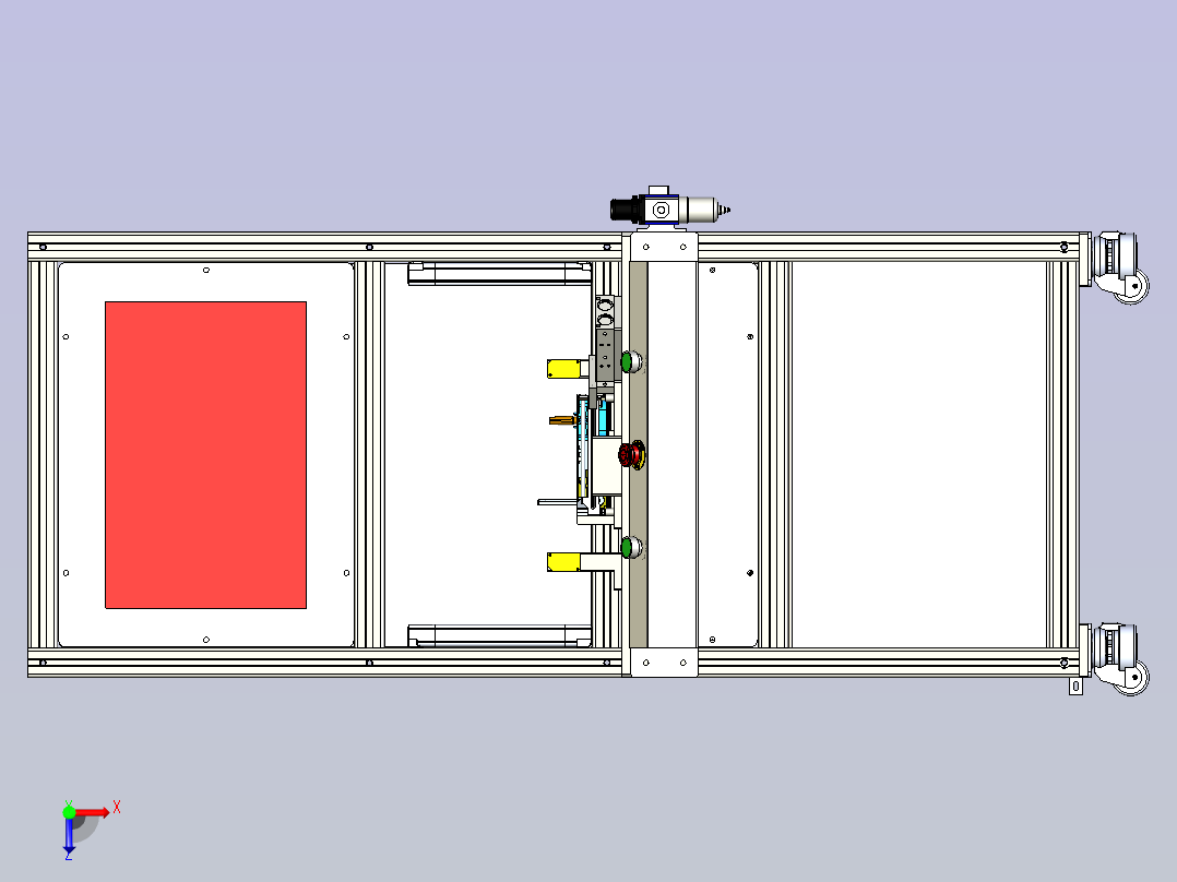 9603传动系统测试仪俯视图