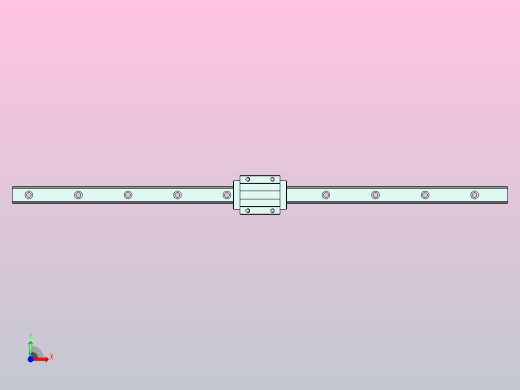 TRS20FS-XN低组装法兰型TRS-F直线导轨前视缩略图