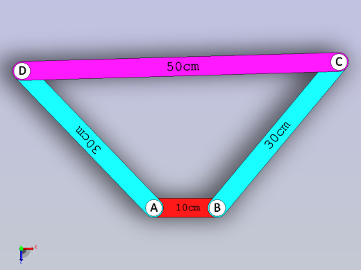 相邻的双等距曲柄