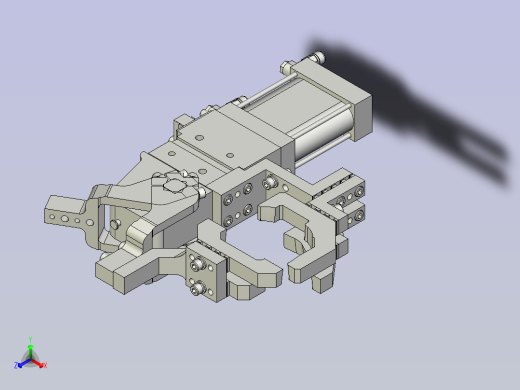 一体式夹紧器标准单元3D模型