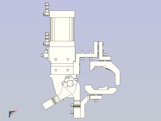 一体式夹紧器标准单元3D模型俯视缩略图