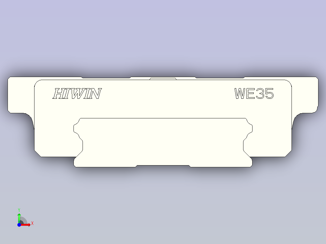 HIWIN上银线性导轨-WEW35CC1R200前视图