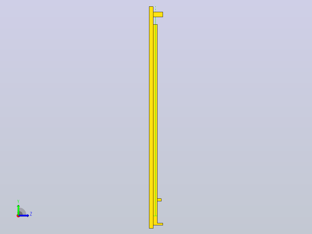 悬臂式液压加压固化工装脱模（0.8KN）（UG+CAD+说明书）左视图