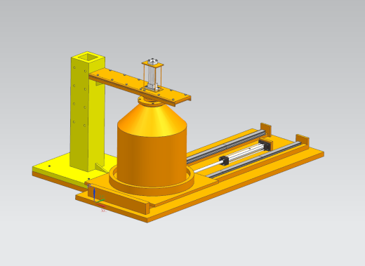 悬臂式液压加压固化工装脱模（0.8KN）（UG+CAD+说明书）缩略图