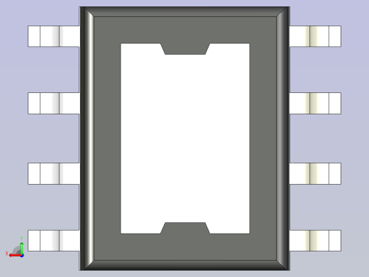 TPS259621 eFuse CAD 模型后视缩略图