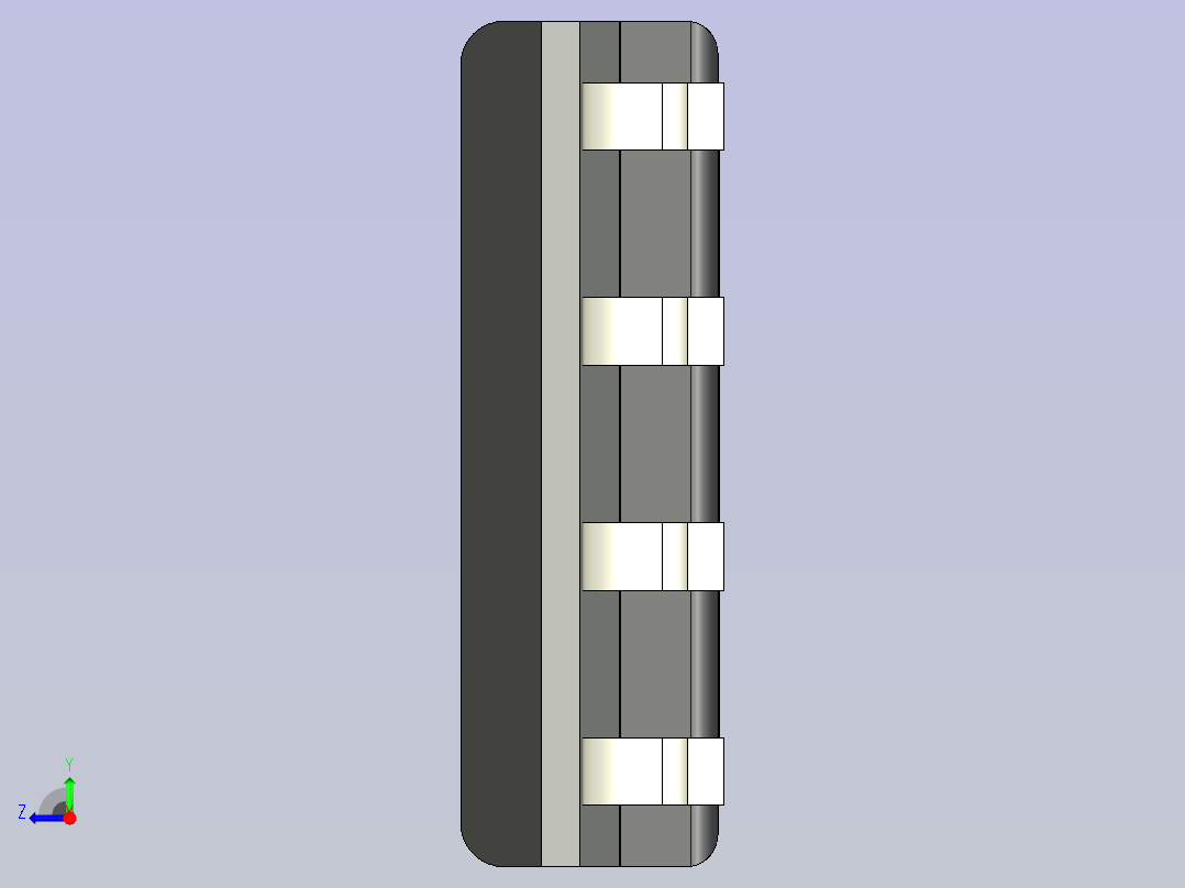 TPS259621 eFuse CAD 模型右视图
