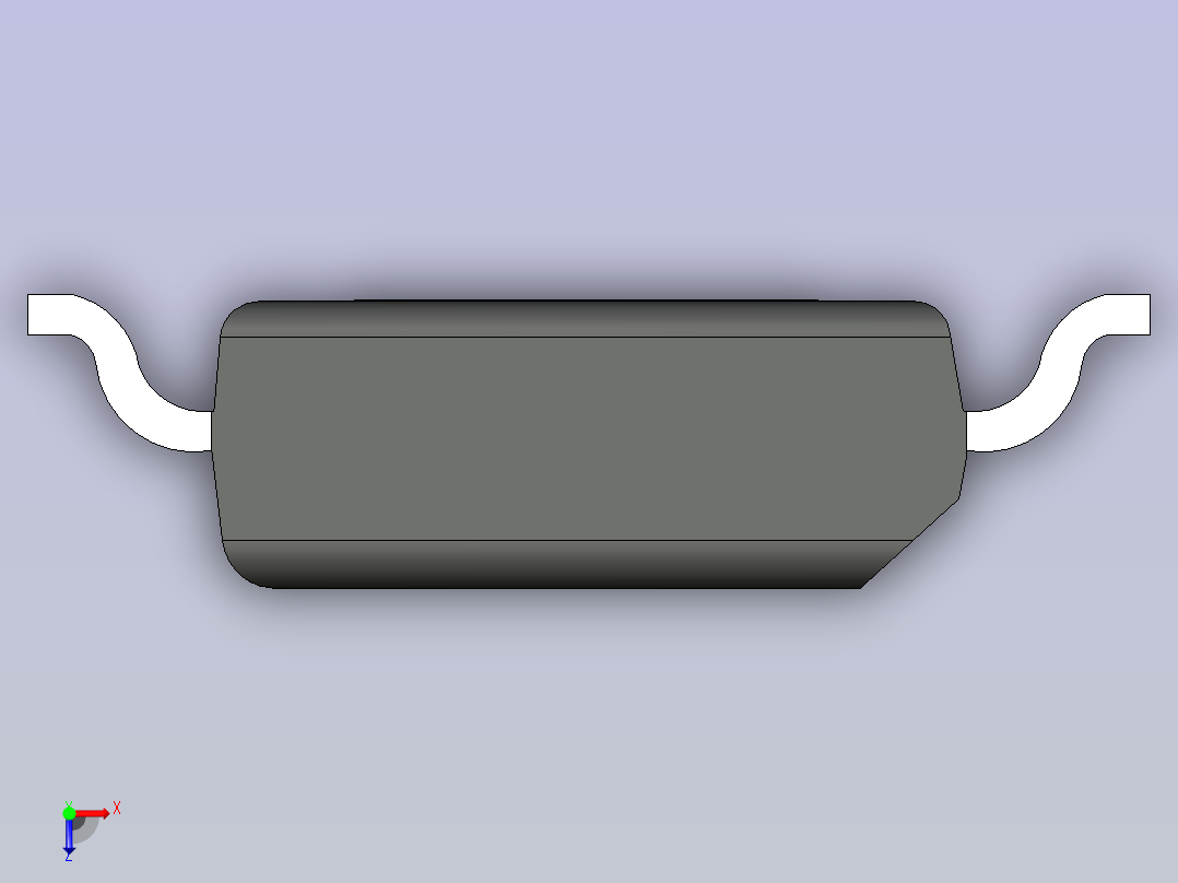 TPS259621 eFuse CAD 模型俯视图