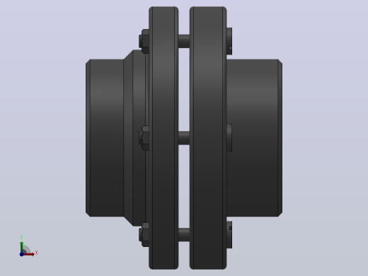 LT型弹性套柱销联轴器_LT1联轴器Z10×25／Z10×17前视缩略图
