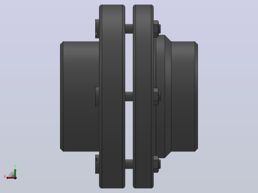 LT型弹性套柱销联轴器_LT1联轴器Z10×25／Z10×17后视缩略图