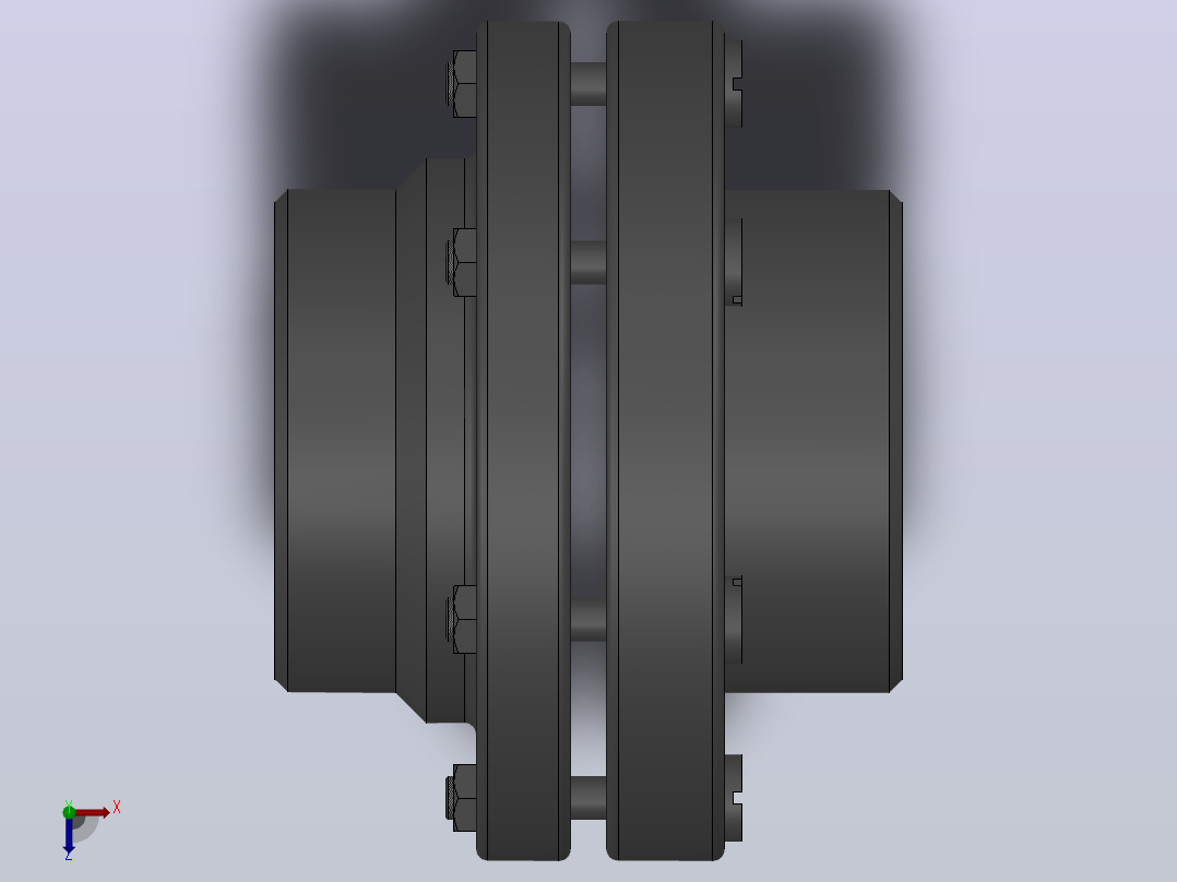 LT型弹性套柱销联轴器_LT1联轴器Z10×25／Z10×17俯视图