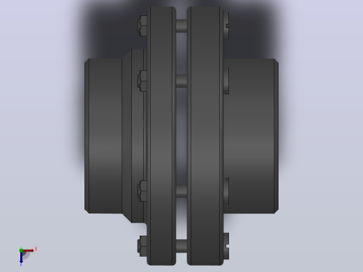 LT型弹性套柱销联轴器_LT1联轴器Z10×25／Z10×17俯视缩略图