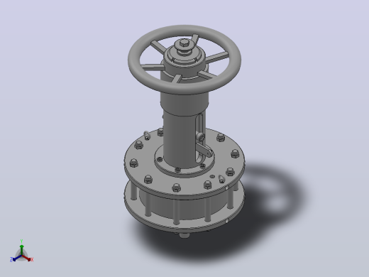 双作用执行机构-TM1简易顶装手轮机构[ZH300DA-1P]