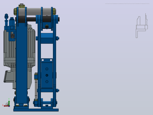 YP41系列电力液压盘式制动器YP41-4500-630×30-ⅡB-CL.RL.WL.HL后视缩略图