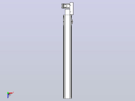 皮带直线轴半封闭可选导轨TPA-HNB-105D-90-L800-ML-Y-P20-N3俯视缩略图