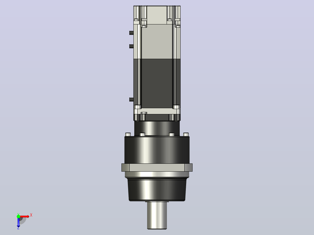 行星齿轮交流伺服电机带制动器 HK-KR43BG1_20齿轮比 i=20俯视图