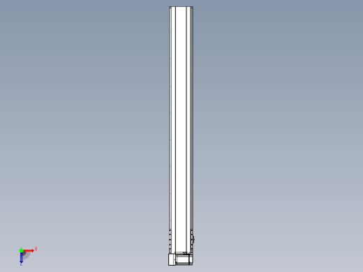 皮带直线轴半封闭可选导轨TPA-HNB-175D-140-L1550-LU-Y-P75-N3俯视缩略图